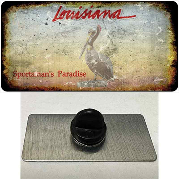 Louisiana Rusty Blank Novelty Metal Hat Pin | Smart Blonde