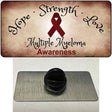 Multiple Myeloma Cancer Ribbon Novelty Metal Hat Pin