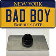 Bad Boy New York Novelty Metal Hat Pin
