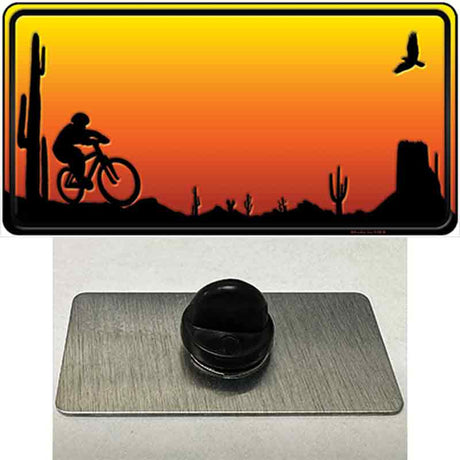 Biker Blank Scenic Novelty Metal Hat Pin