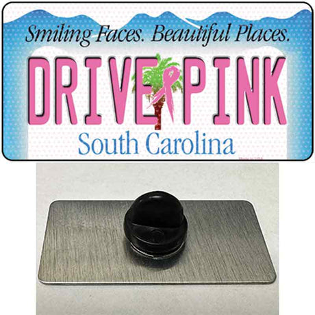 Drive Pink South Carolina Novelty Metal Hat Pin