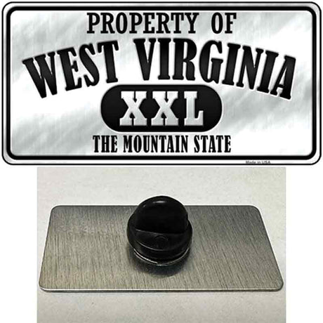 Property Of West Virginia Novelty Metal Hat Pin
