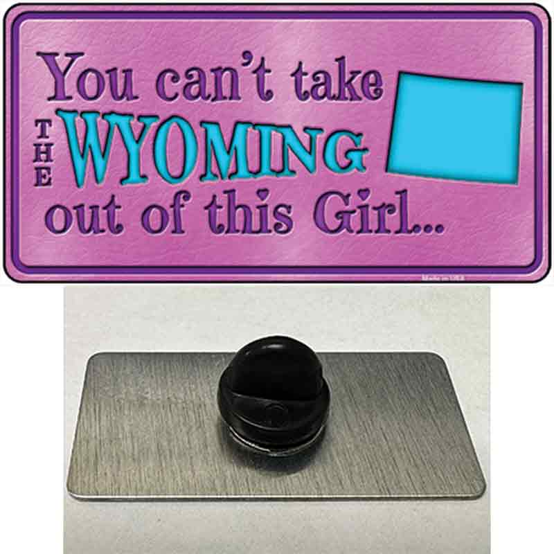Wyoming Girl Pink Novelty Metal Hat Pin