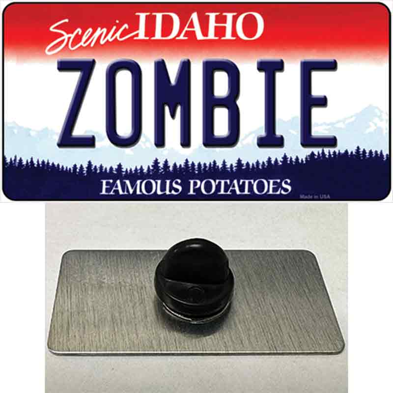 Zombie Idaho Novelty Metal Hat Pin