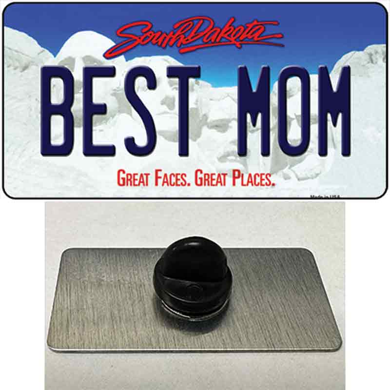 Best Mom South Dakota Novelty Metal Hat Pin