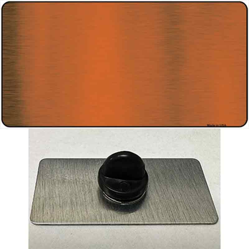 Orange Metallic Solid Novelty Metal Hat Pin