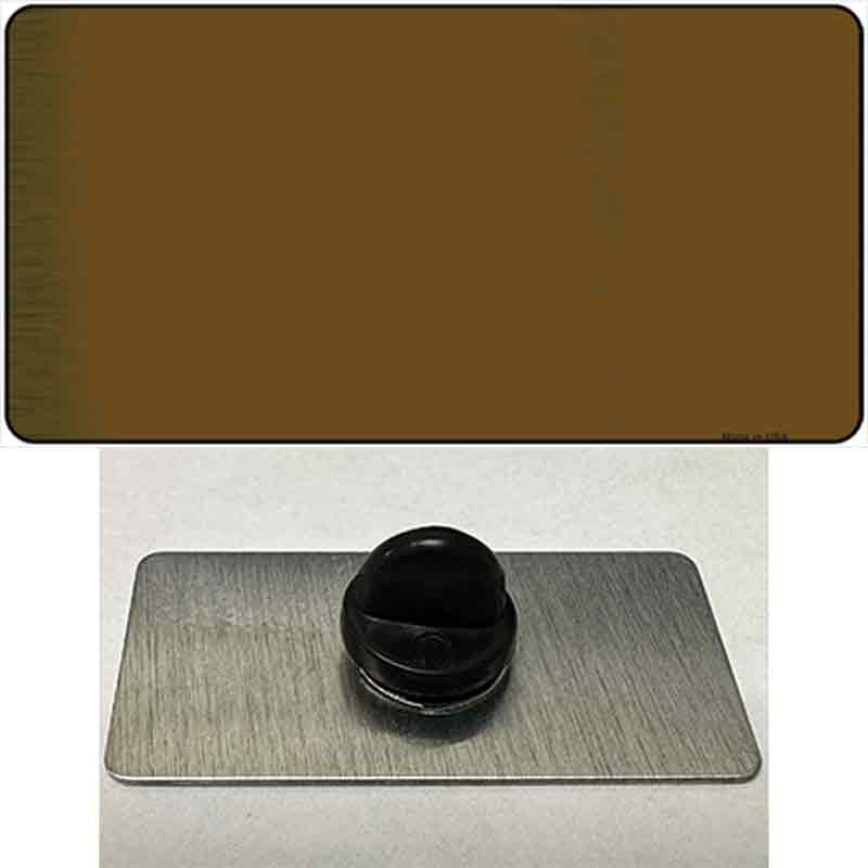 Brown Metallic Solid Novelty Metal Hat Pin