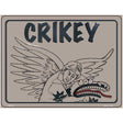 Crikey Steve Irwin Metal Novelty Parking Sign 4.5" x 6" (PM)
