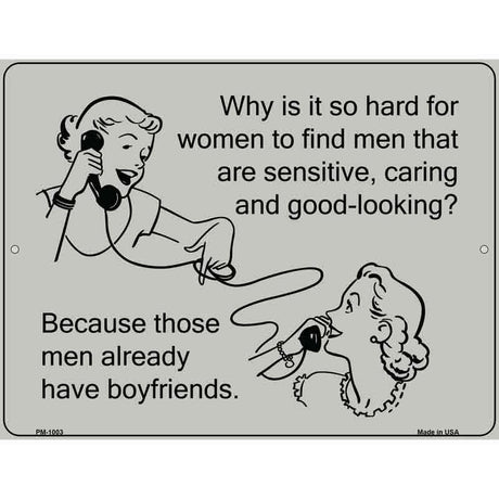 Why Is It So Hard For Women E-Cards Metal Novelty Parking Sign 4.5" x 6" (PM)