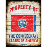 Property Of Tennessee Metal Novelty Parking Sign 4.5" x 6" (PM)