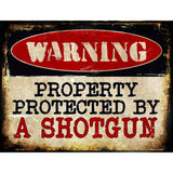 A Shotgun Metal Novelty Parking Sign 4.5" x 6" (PM)