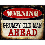 Grumpy Old Man Metal Novelty Parking Sign 4.5" x 6" (PM)
