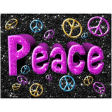Peace Metal Novelty Parking Sign 4.5" x 6" Sign (PM)