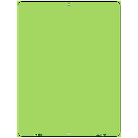 Lime Green Blank Parking Sign Novelty 4.5" x 6" (PM)