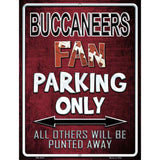Buccaneers Metal Novelty Parking Sign 4.5" x 6" (PM)