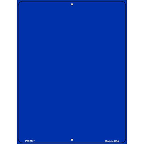 Solid Blue Metal Novelty Parking Sign 4.5" x 6" (PM)