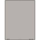 Solid Grey Metal Novelty Parking Sign 4.5" x 6" (PM)