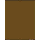 Solid Brown Metal Novelty Parking Sign 4.5" x 6" (PM)