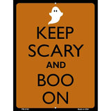 Keep Calm And Boo On Metal Novelty Parking Sign 4.5" x 6" (PM)