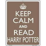 Keep Calm And Read Harry Potter Metal Novelty Parking Sign 4.5" x 6" (PM)