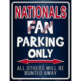 Nationals Metal Novelty Parking Sign 4.5" x 6" (PM)
