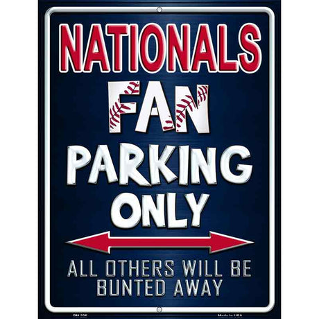 Nationals Metal Novelty Parking Sign 4.5" x 6" (PM)