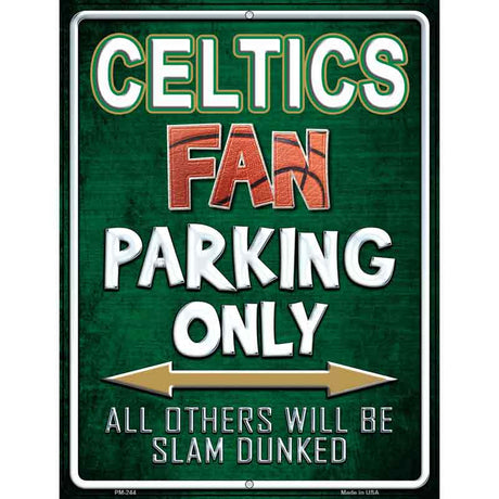 Celtics Metal Novelty Parking Sign 4.5" x 6" (PM)