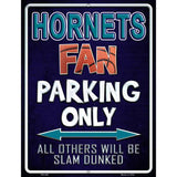 Hornets Metal Novelty Parking Sign 4.5" x 6" (PM)