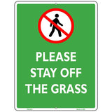 Please Stay Off Grass Novelty Parking Sign 4.5" x 6" (PM)