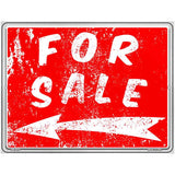 For Sale to the Left Novelty Metal Parking Sign 4.5" x 6" Sign (PM)