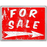 For Sale to the Right Novelty Metal Parking Sign 4.5" x 6" Sign (PM)