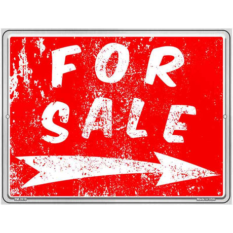 For Sale to the Right Novelty Metal Parking Sign 4.5" x 6" Sign (PM)