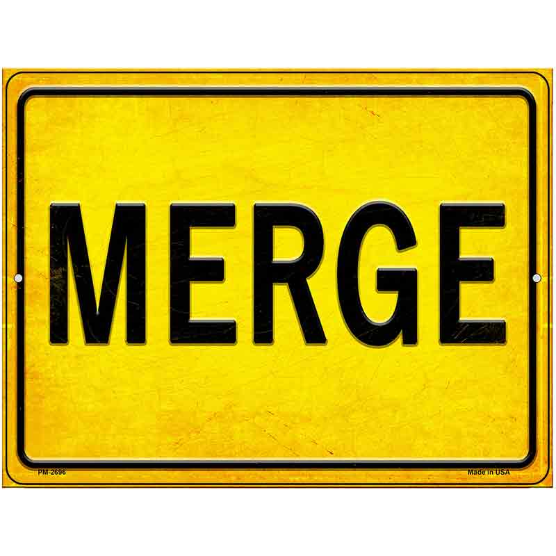 Merge Novelty Metal Parking Sign 4.5" x 6" Sign (PM)