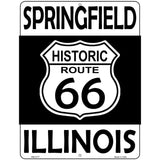 Springfield Illinois Historic Route 66 Novelty Metal Parking Sign 4.5" x 6" (PM)