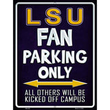 LSU Metal Novelty Parking Sign 4.5" x 6" (PM)