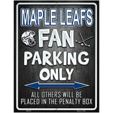 Maple Leafs Metal Novelty Parking Sign 4.5" x 6" (PM)