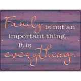 Family Is Everything Novelty Metal Parking Sign 4.5" x 6" (PM)