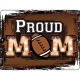 Proud Football Mom Novelty Metal Parking Sign 4.5" x 6" (PM)