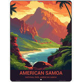 American Samoa Metal Novelty Parking Sign P-4484