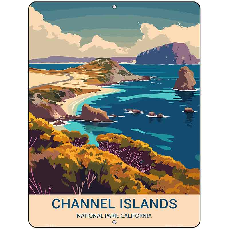 Channel Islands California Metal Novelty Parking Sign P-4494