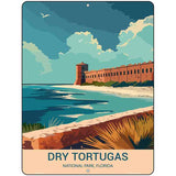 Dry Tortugas Florida Metal Novelty Parking Sign P-4500