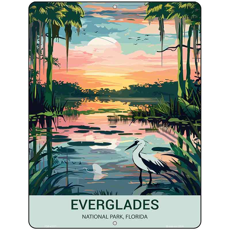 Everglades Florida Metal Novelty Parking Sign P-4501