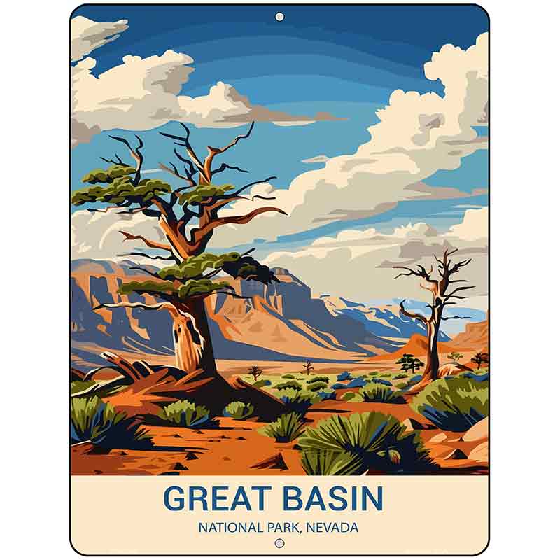 Great Basin Nevada Metal Novelty Parking Sign P-4508