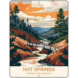 Hot Springs Arkansas Metal Novelty Parking Sign P-4514