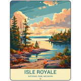 Isle Royale Michigan Metal Novelty Parking Sign P-4516