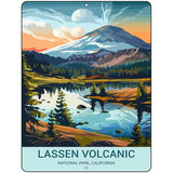 Lassen Volcanic California Metal Novelty Parking Sign P-4523
