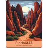 Pinnacles California Metal Novelty Parking Sign P-4531