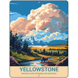 Yellowstone Metal Novelty Parking Sign P-4543
