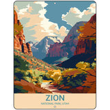 Zion Utah Metal Novelty Parking Sign P-4545