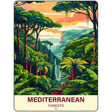 Mediterranean Forests Metal Novelty Parking Sign P-4548